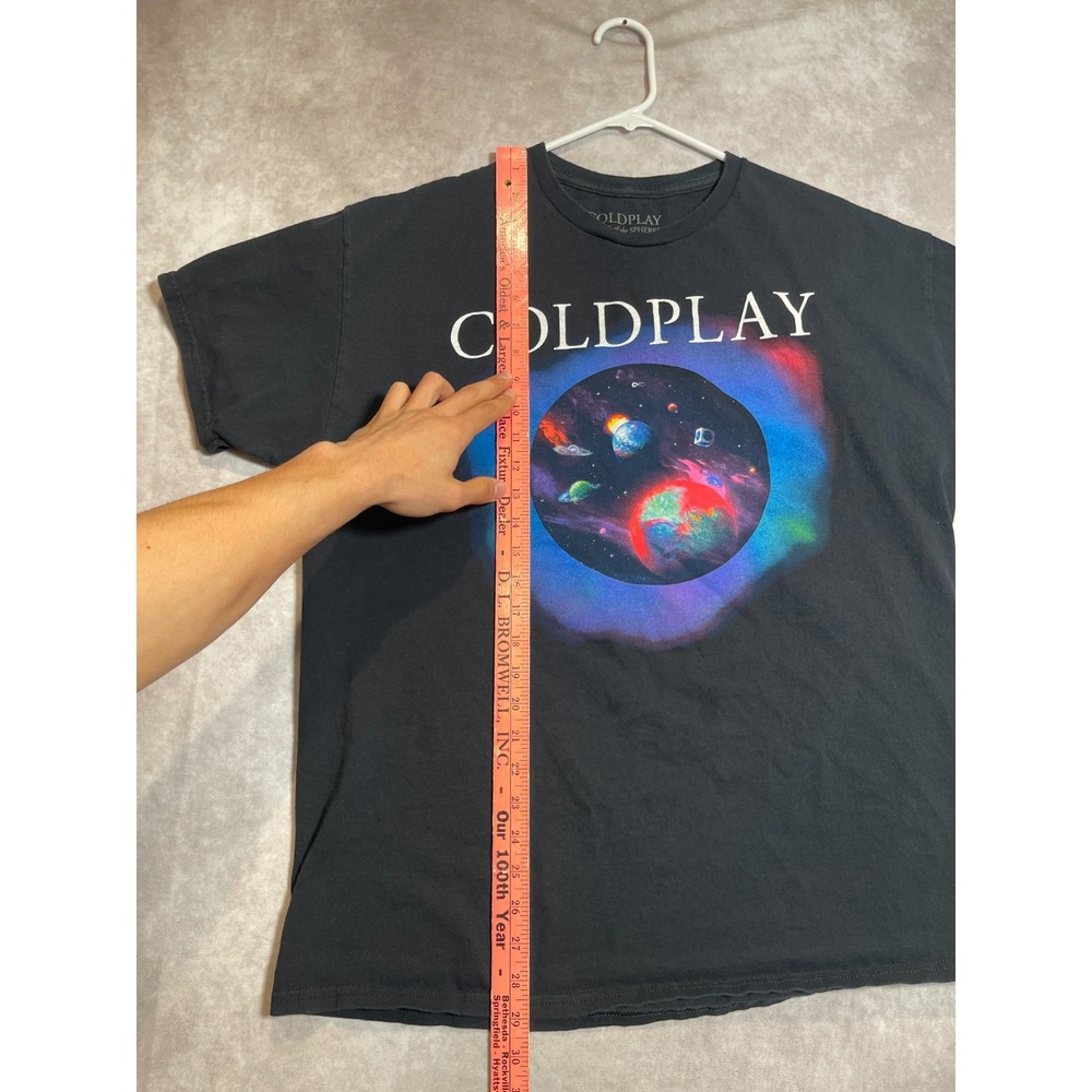 Coldplay Music of the Spheres Shirt Mens XL Black World Tour Band Tee 2022 - Picture 8 of 13